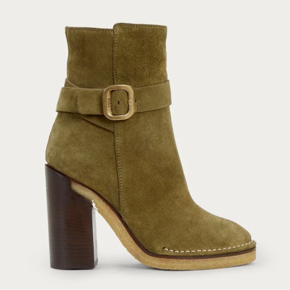 TOD’S - Women´s Block Heel Ankle Boots in Suede...